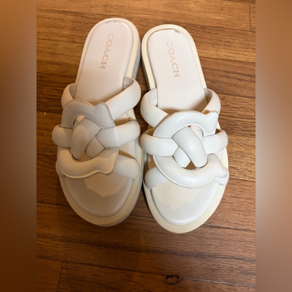 Coach Women's Ivory Sandals